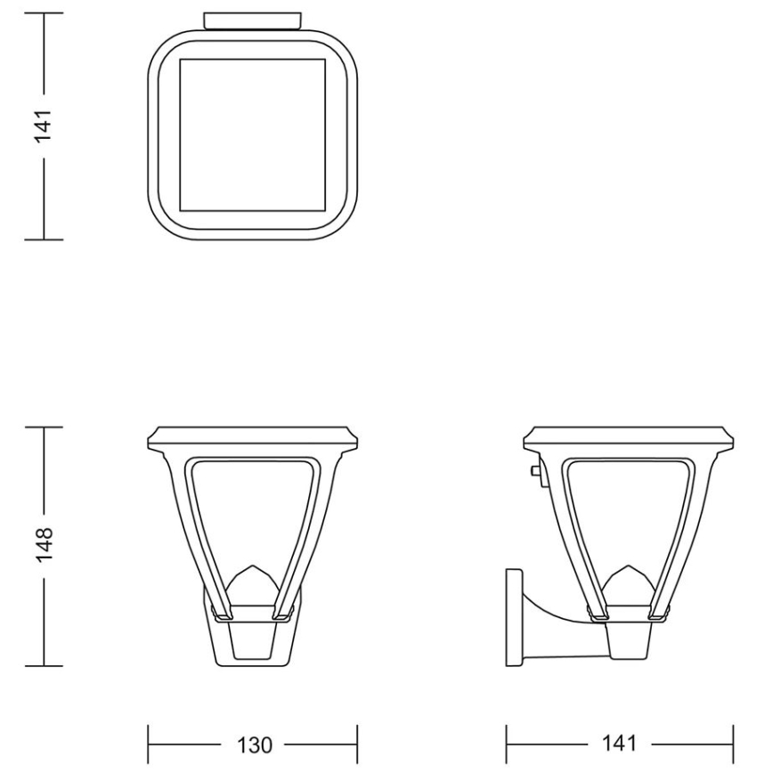 Philips - LED Solarna zidna rasveta VAPORA LED/1,5W/3,7V 1500 mAh IP44