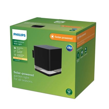 Philips - LED Solarna zidna rasveta VIRONA LED/1,8W/3,7V 2600 mAh 2700K IP44