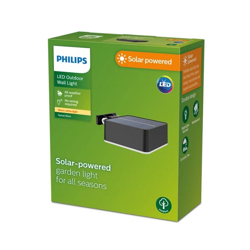 Philips - LED Solarna zidna rasveta VYNCE LED/1,5W/3,7V 1500 mAh IP44