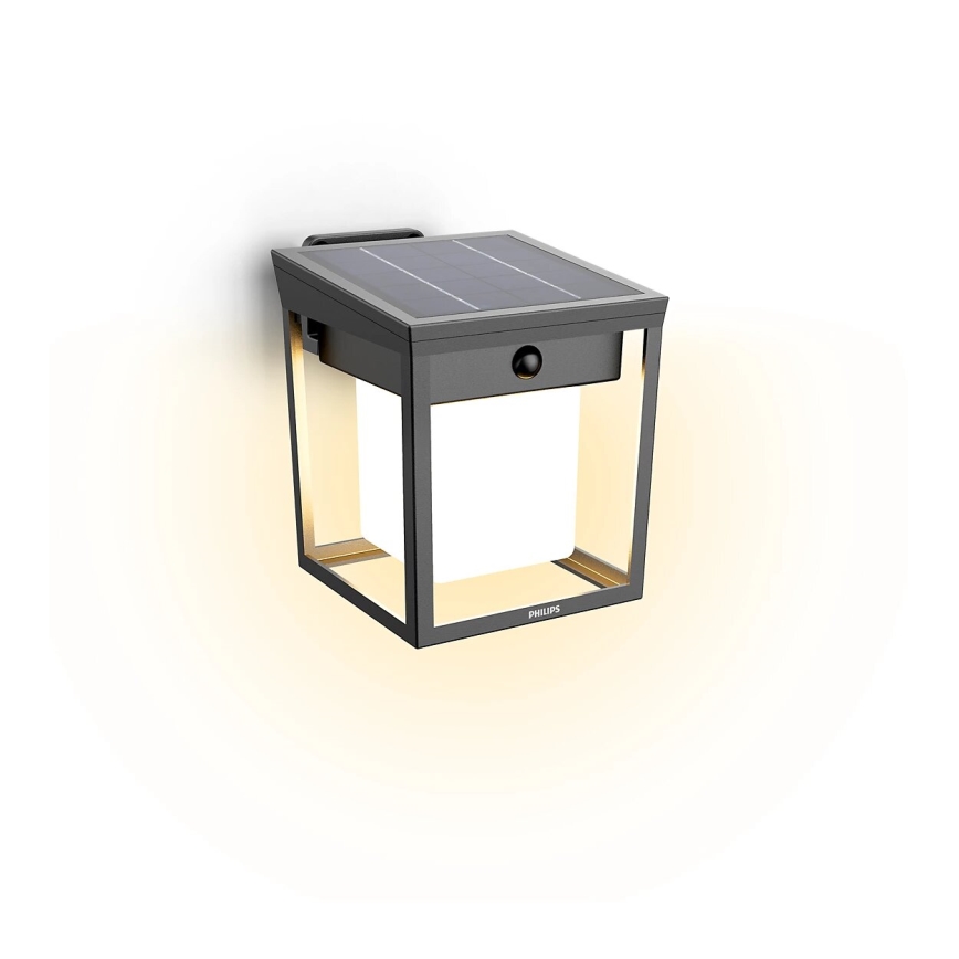 Philips - LED Solarno zidno svetlo sa senzorom pokreta i sumraka BLAISE LED/1,5W/3,7V 2600 mAh 3000K IP44