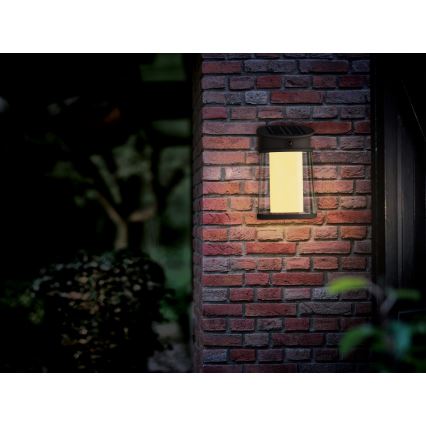Philips - LED solarno zidno svetlo sa senzorom pokreta i sumraka JUDA LED/3,2W/3,7V 2600 mAh 2700K IP44