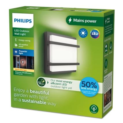 Philips - LED Spoljašnja zidna svetiljka PETRONIA LED/3,8W/230V IP44