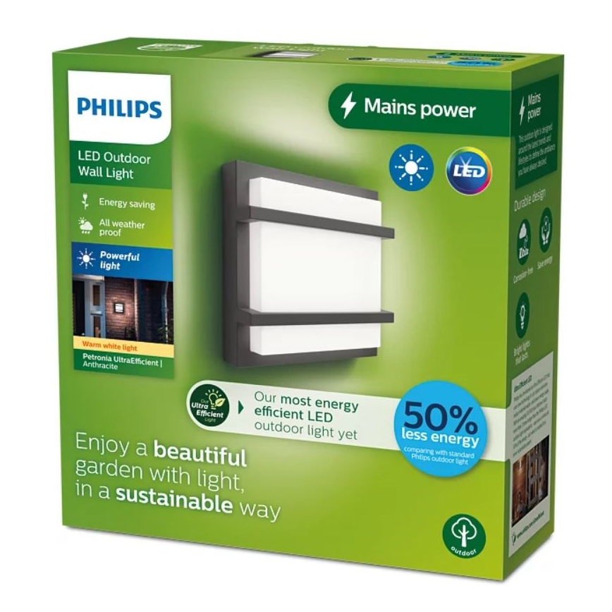 Philips - LED Spoljašnja zidna svetiljka PETRONIA LED/3,8W/230V IP44