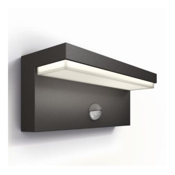 Philips - LED spoljašnje zidno svetlo sa senzorom BUSTAN LED/3,8W/230V 2700K IP44