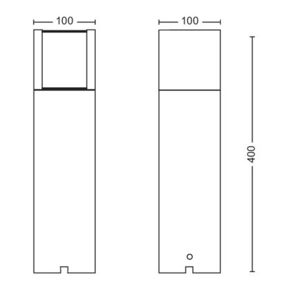 Philips - LED Spoljna lampa LED/6W/12V 4000K 2700K IP44