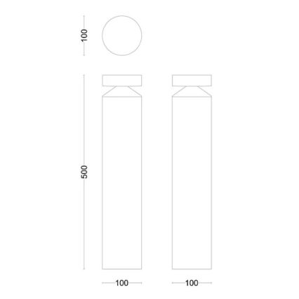 Philips - LED Spoljna lampa LAVEN LED/6W/230V 4000K IP44
