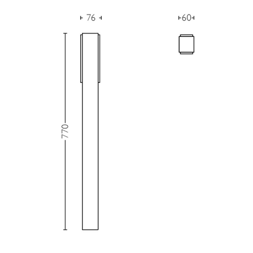 Philips - LED Spoljna lampa STRATOSPHERE LED/3,8W/230V 77 cm 4000K IP44