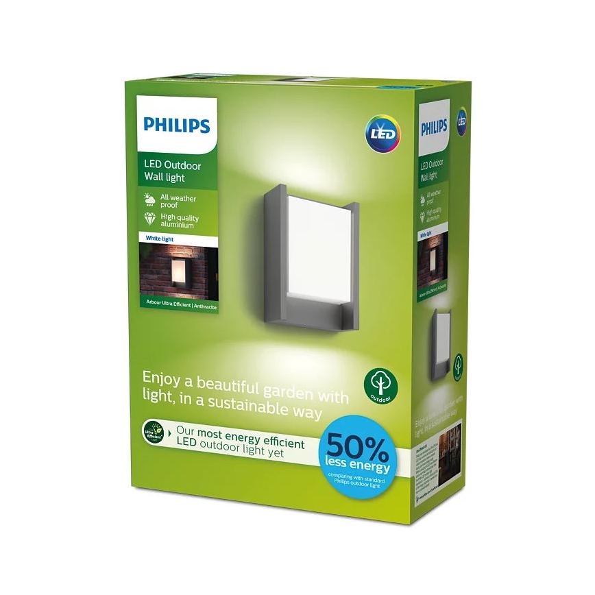 Philips - LED Spoljna zidna lampa LED/3,8W/230V 3000K IP44
