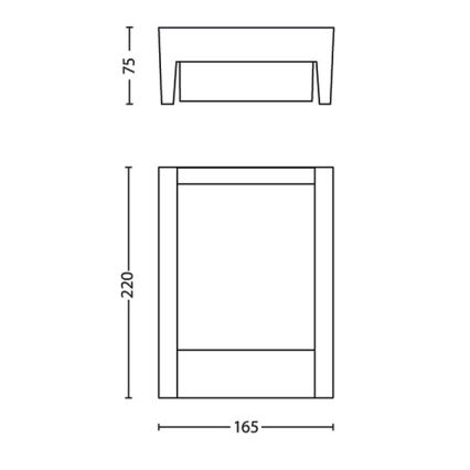Philips - LED Spoljna zidna lampa LED/3,8W/230V 3000K IP44
