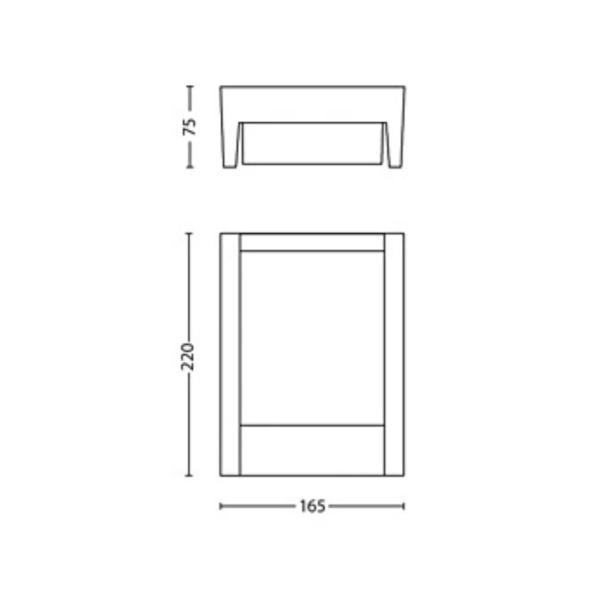 Philips - LED Spoljna zidna lampa ARBOUR LED/3,8W/230V 2700K IP44