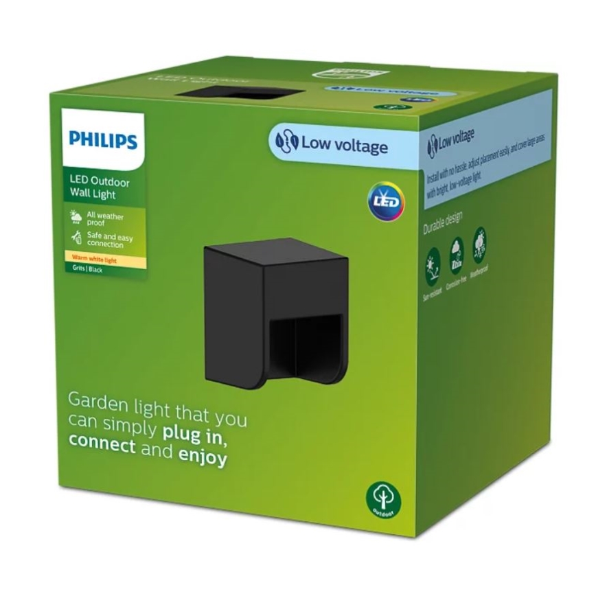 Philips - LED Spoljna zidna lampa GRITS LED/1,5W/24V IP44