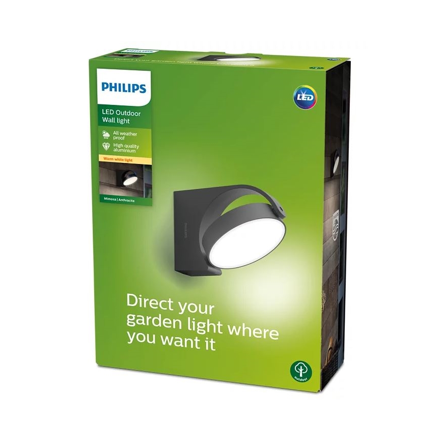 Philips - LED Spoljna zidna lampa LED/7W/230V 2700K IP44