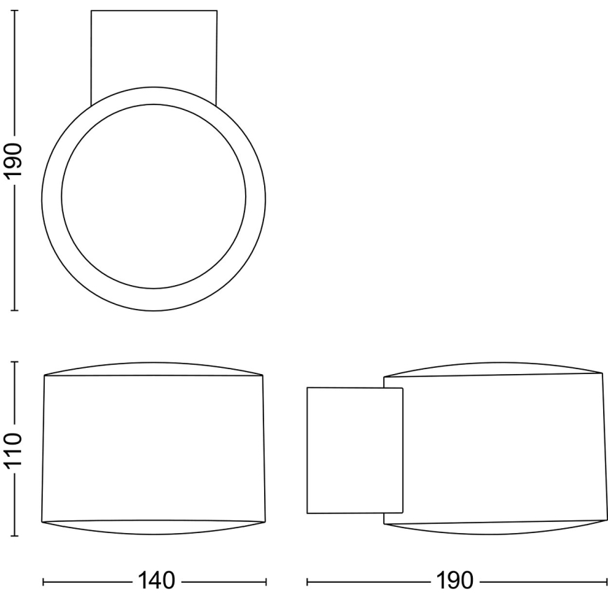 Philips - LED Spoljna zidna lampa OTIS LED/4,3W/230V 2700K IP44