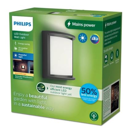 Philips - LED Spoljna zidna lampa SAMONDRA LED/3,8W/230V IP44