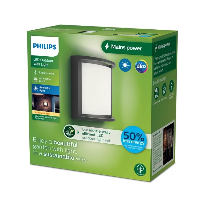 Philips - LED Spoljna zidna lampa SAMONDRA LED/3,8W/230V IP44