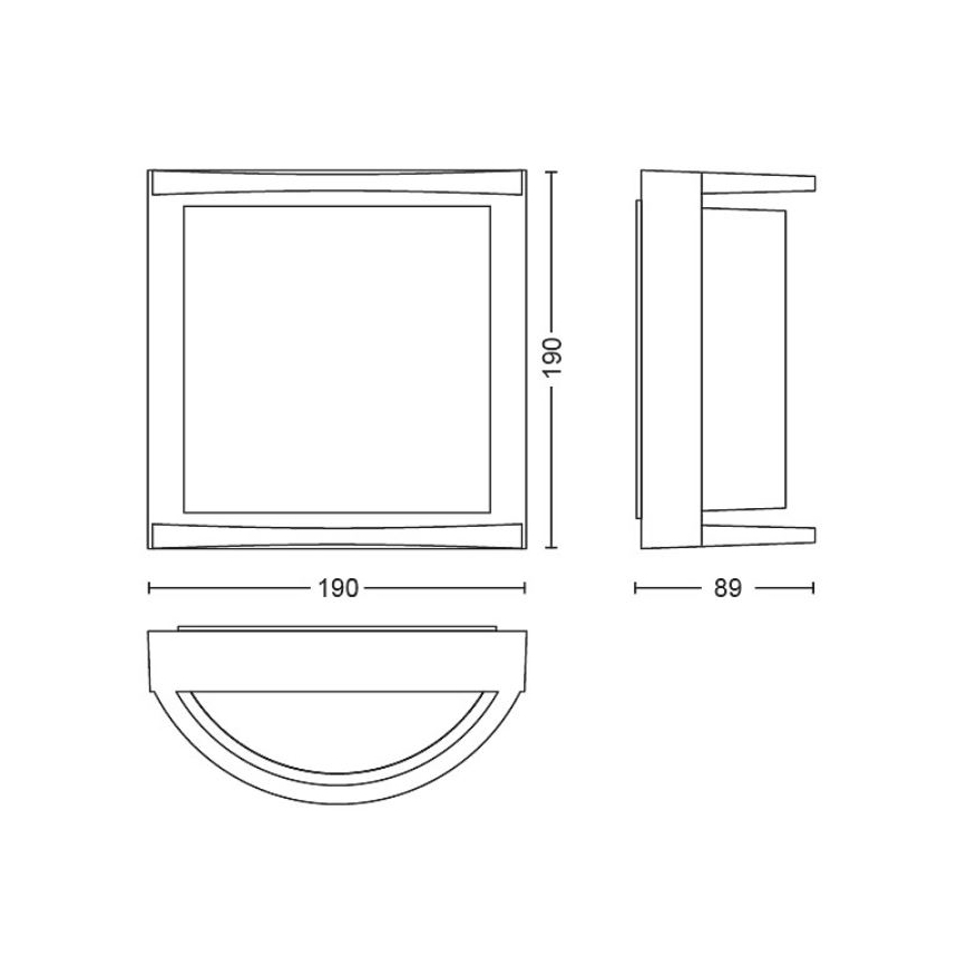 Philips - LED Spoljna zidna lampa SAMONDRA LED/3,8W/230V IP44