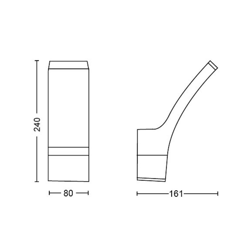 Philips - LED Spoljna zidna lampa SPLAY LED/3,8W/230V IP44