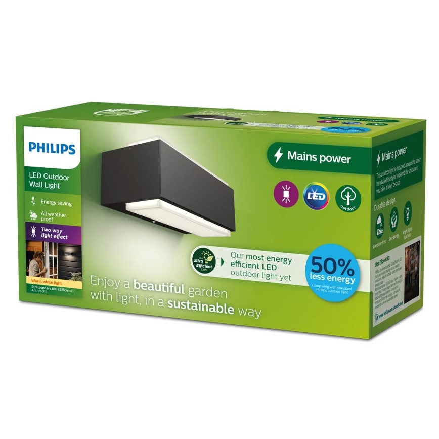 Philips - LED Spoljna zidna lampa STRATOSPHERE LED/3,8W/230V 2700K IP44