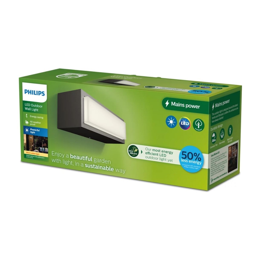 Philips - LED Spoljna zidna lampa STRATOSPHERE LED/3,8W/230V 2700K IP44