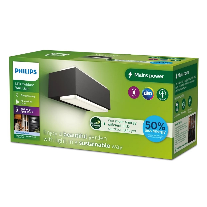 Philips - LED Spoljna zidna lampa STRATOSPHERE LED/3,8W/230V 4000K IP44