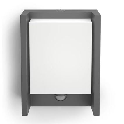 Philips - LED spoljašnje zidno svetlo sa senzorom ARBOUR LED/3,8W/230V 2700K IP44