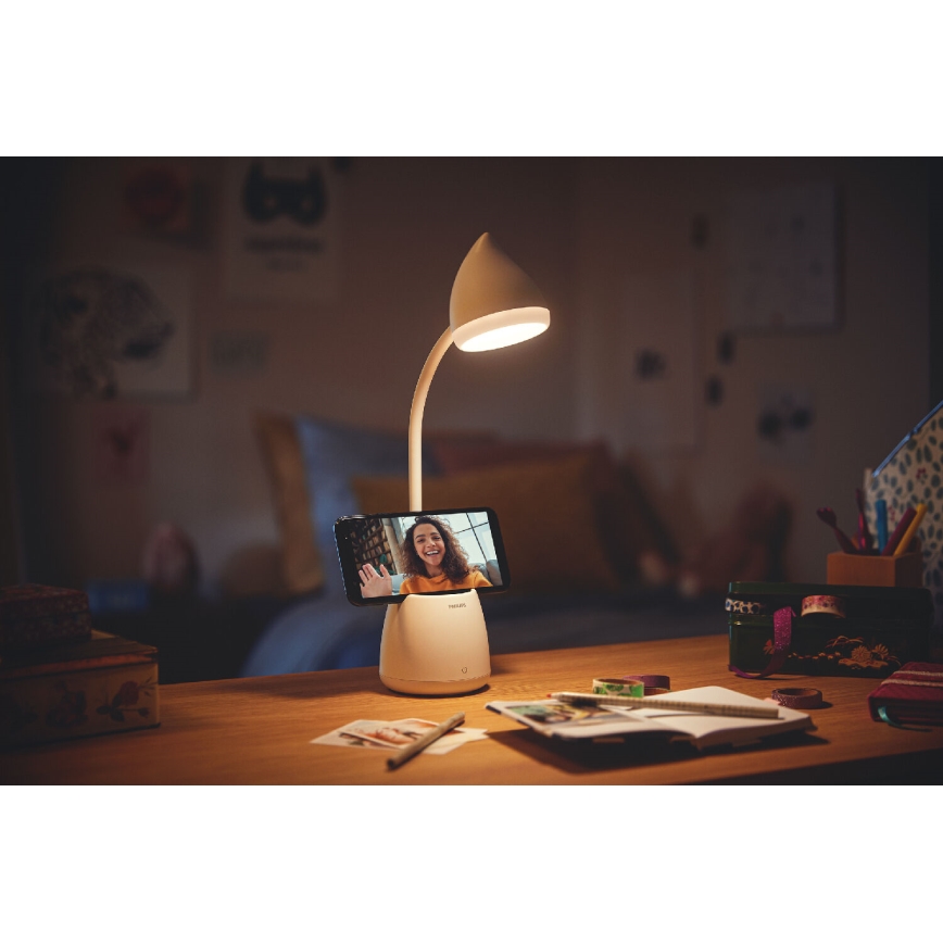 Philips - LED Prigušiva stona lampa na dodir HAT LED/4,5W/5V 1800 mAh 3000/4000/5700K CRI 90