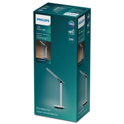 Philips - LED Prigušiva stona lampa na dodir IVORY LED/5W/5V 3000 mAh 2700/3600/5000K CRI 90