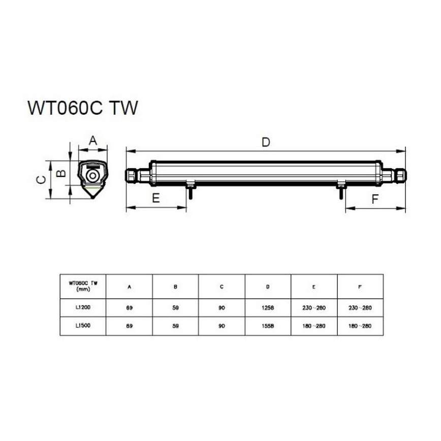 Philips - LED tehnička fluorescentna svetiljka LED/30W/230V IP66