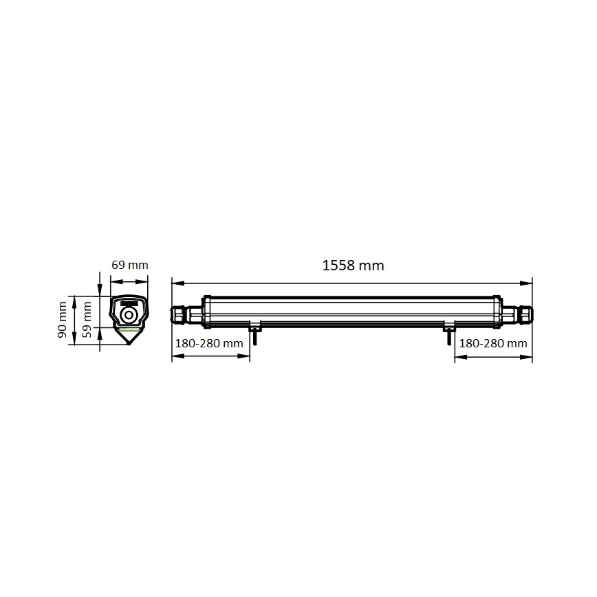 Philips - LED tehnička svetiljka LED/46W/230V IP66 4000K