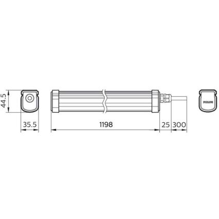 Philips - LED tehnička svetiljka PROJECTLINE LED/34W/230V IP65