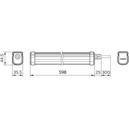 Philips - LED tehničko rasvetno telo PROJECTLINE LED/17W/230V IP65