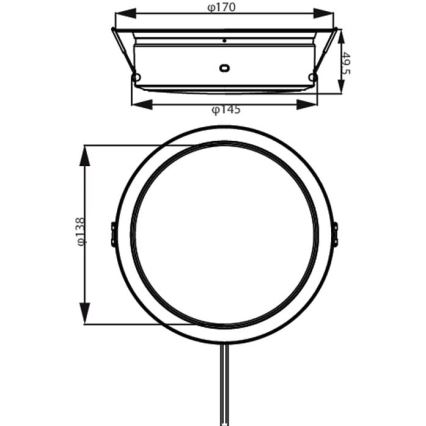 Philips - LED Ugradbena lampa LED/6,5W/230V 4000K