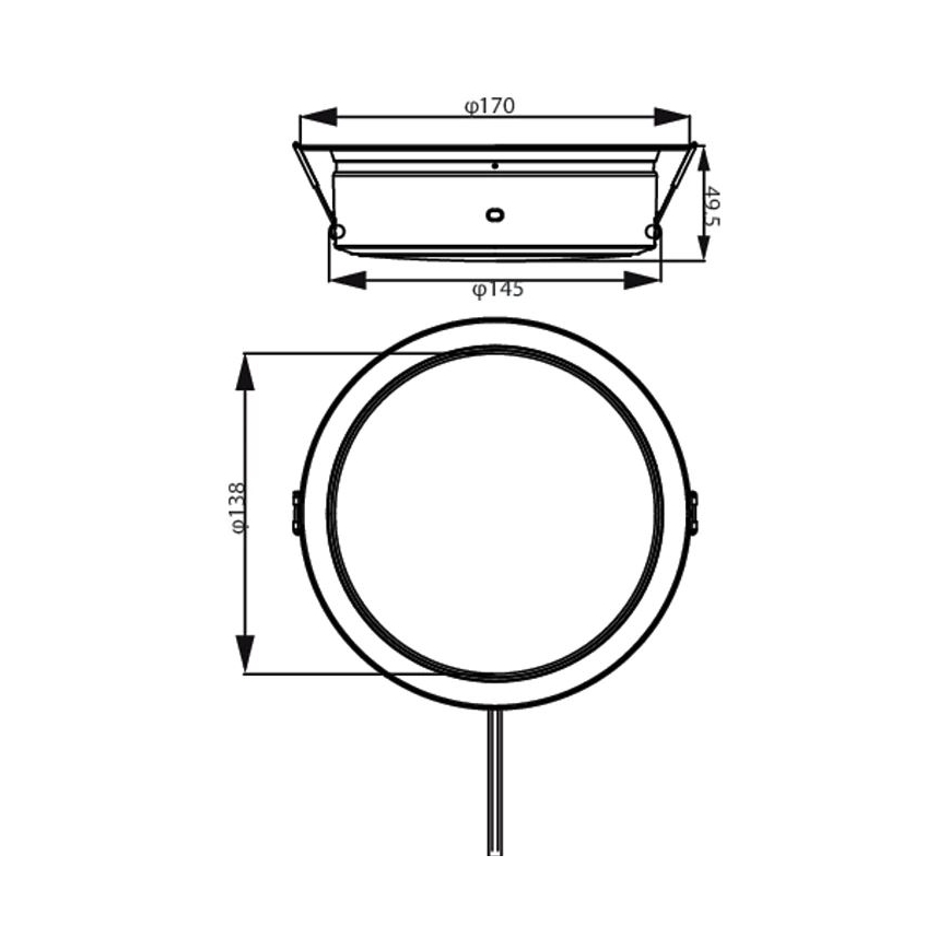 Philips - LED Ugradbena lampa LED/6,5W/230V 4000K