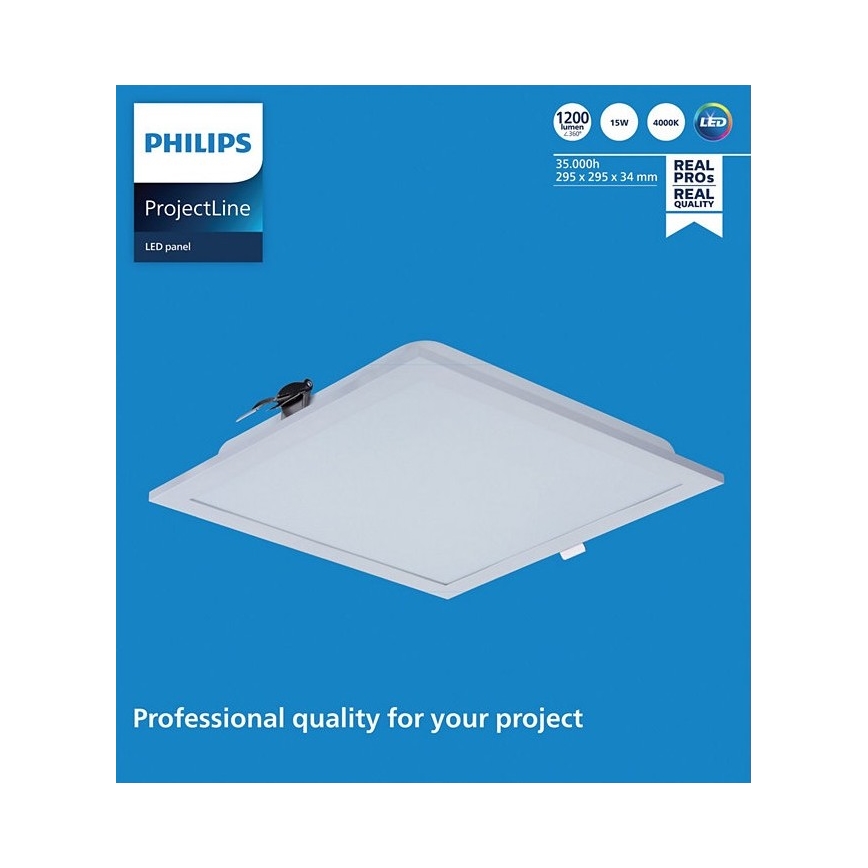 Philips - LED Ugradbena lampa PROJECTLINE LED/15W/230V 29,5x29,5 cm