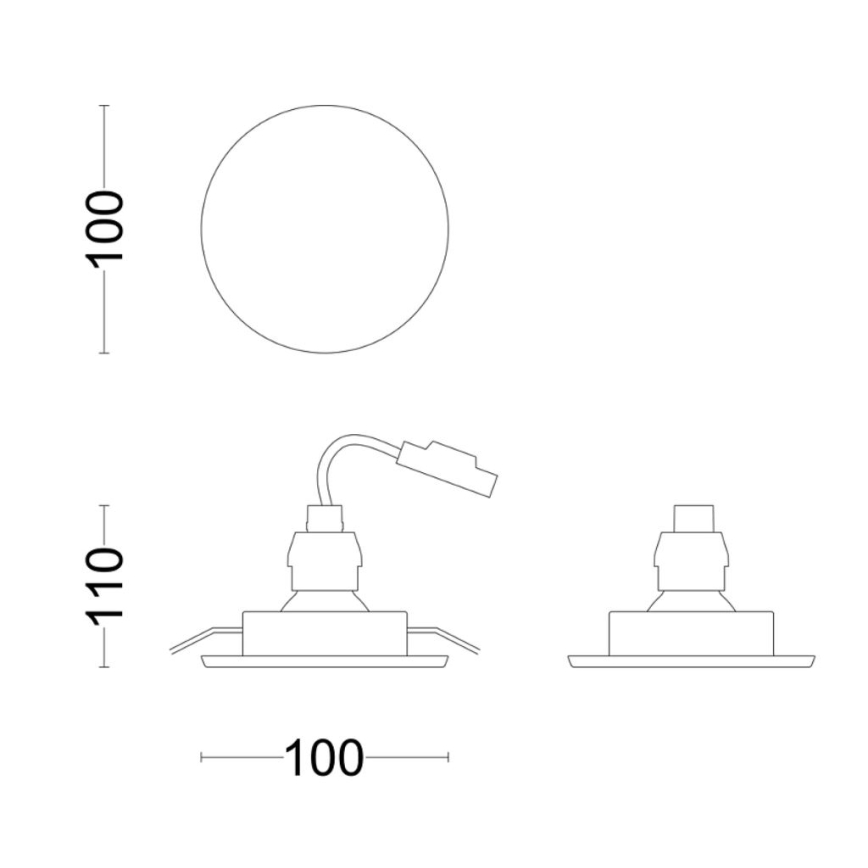 Philips - LED Ugradbena lampa za kupatilo FRESCO LED/4,6W/230V IP23