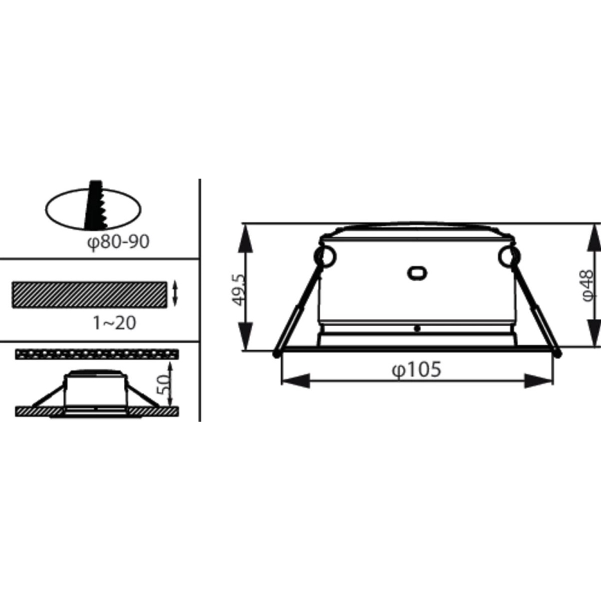 Philips - LED stropno ugradno svetlo LED/2,2W/230V 3000K
