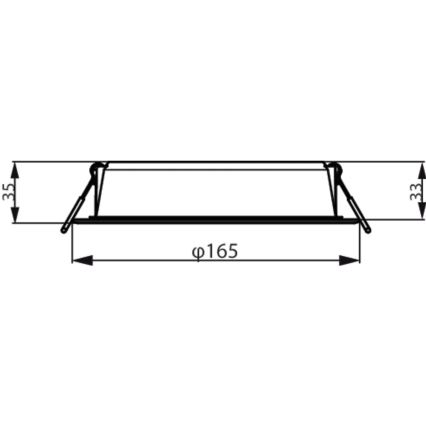 Philips - LED ugradna svetiljka MESON LED/16,5W/230V 4000K