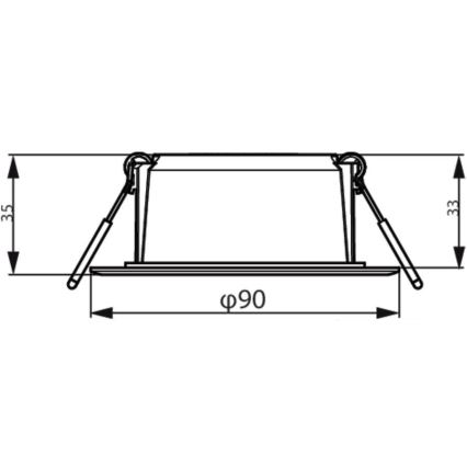 Philips - LED ugradna svetiljka MESON LED/5,5W/230V 3000K