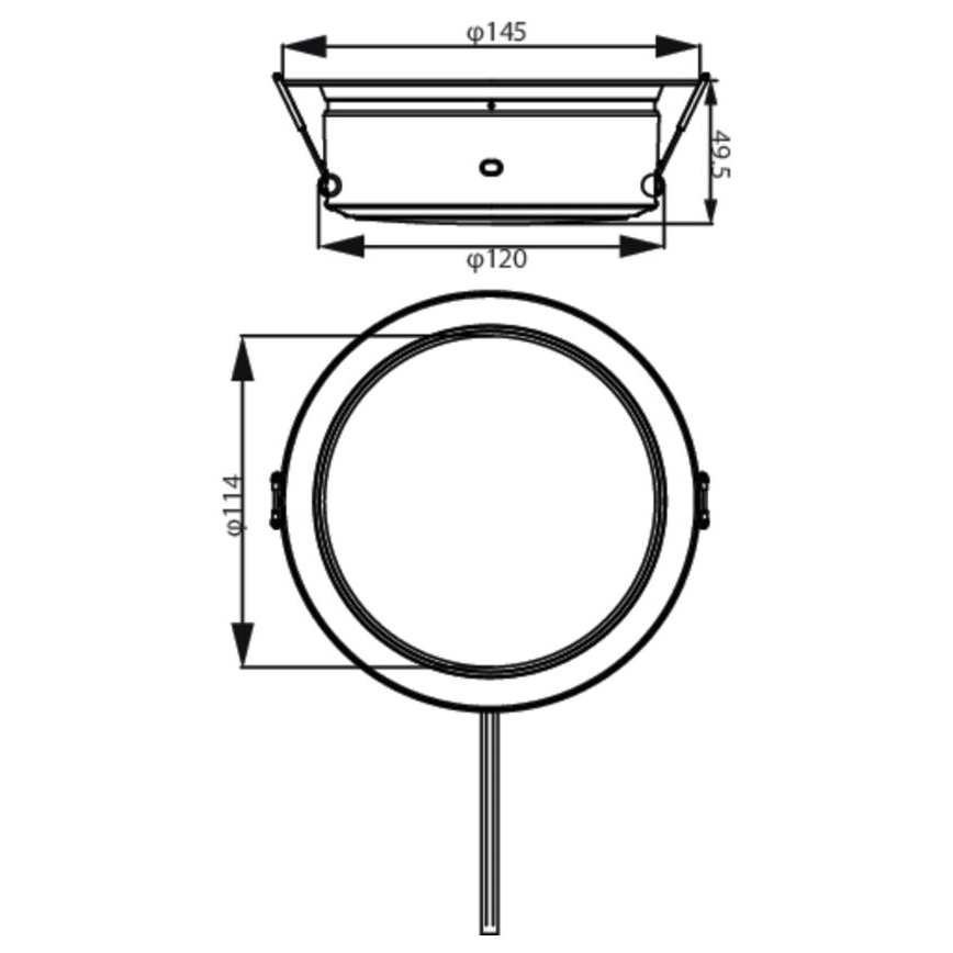 Philips - LED ugradno svetlo LED/4,8W/230V 3000K
