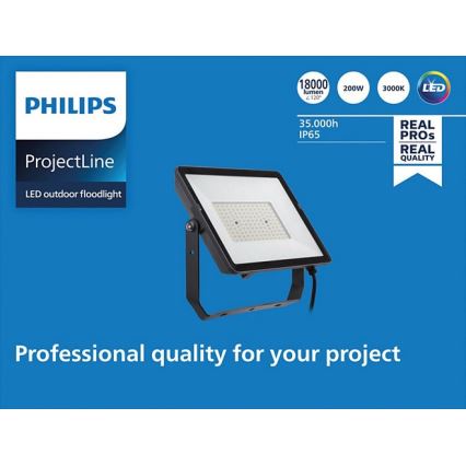 Philips - LED Vanjski reflektor PROJECTLINE LED/200W/230V IP65 3000K