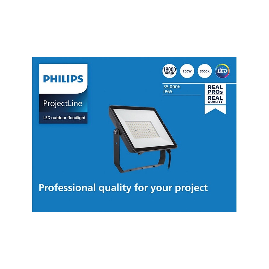 Philips - LED Vanjski reflektor PROJECTLINE LED/200W/230V IP65 3000K