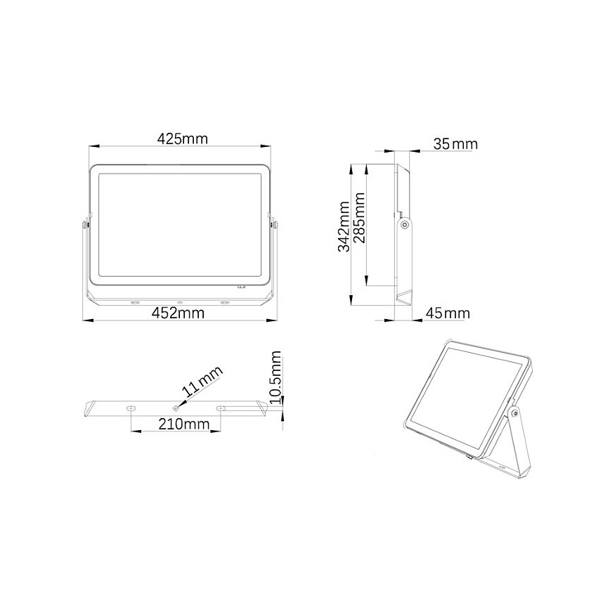 Philips - LED Vanjski reflektor PROJECTLINE LED/200W/230V IP65 3000K