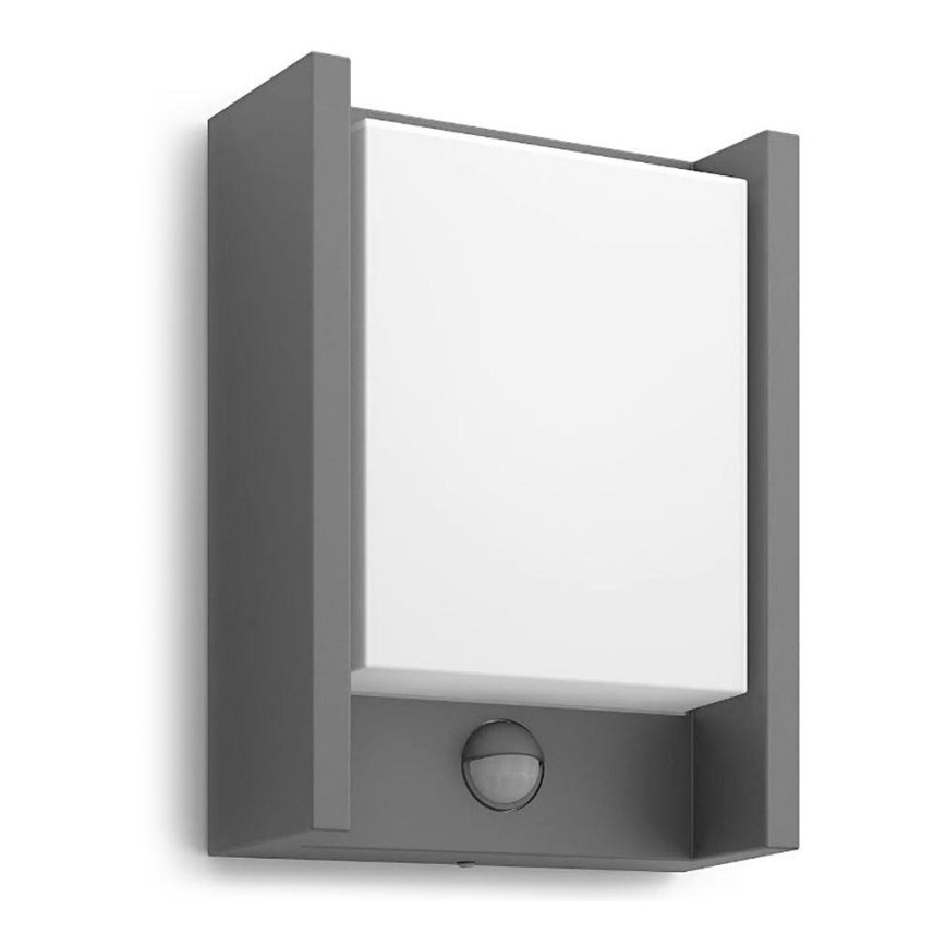 Philips - LED Zidno spoljašnje osvetljenje sa senzorom ARBOUR LED/3,8W/230V 2700K IP44
