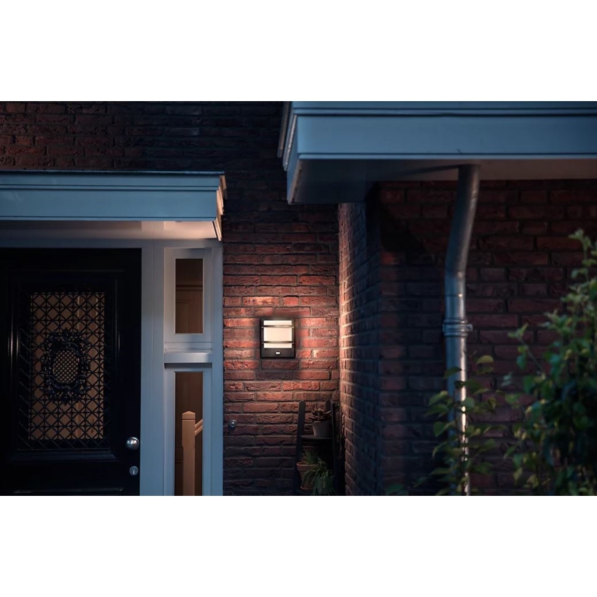 Philips - LED Zidno spoljašnje osvetljenje sa senzorom PETRONIA LED/3,8W/230V IP44