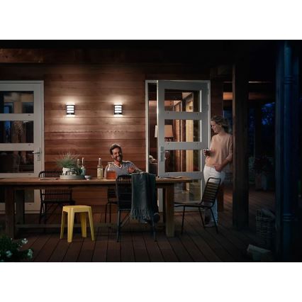 Philips - LED Zidno spoljašnje osvetljenje sa senzorom PYTHON LED/3,8W/230V IP44