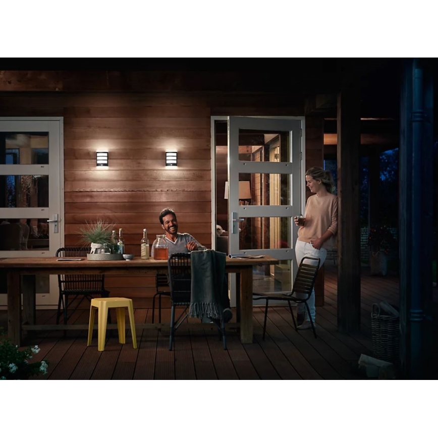 Philips - LED Zidno spoljašnje osvetljenje sa senzorom PYTHON LED/3,8W/230V IP44