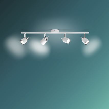 Philips - Spot svetiljka 4xGU10/35W/230V bela