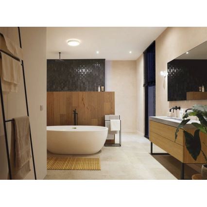 Philips - prigušiva kupatilska LED svetiljka Hue DEVERE 33,5W/230V IP44 prečnik 425 mm 2200-6500K + daljinski upravljač