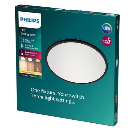 Philips - prigušiva LED plafonska svetiljka SCENE SWITCH LED/18W/230V