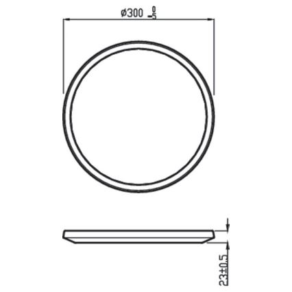 Philips - prigušiva LED plafonska svetiljka SCENE SWITCH LED/18W/230V